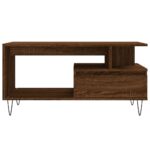 Table basse Chêne marron 90x49x45 cm Bois d'ingénierie – Image 3