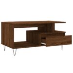 Table basse Chêne marron 90x49x45 cm Bois d'ingénierie – Image 4