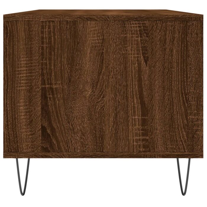 Table basse Chêne marron 90x49x45 cm Bois d'ingénierie – Image 5