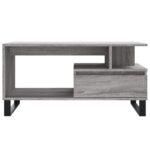Table basse Sonoma gris 90x49x45 cm Bois d'ingénierie – Image 3