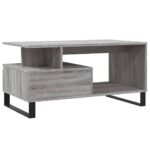 Table basse Sonoma gris 90x49x45 cm Bois d'ingénierie – Image 6