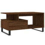 Table basse Chêne marron 90x49x45 cm Bois d'ingénierie – Image 6