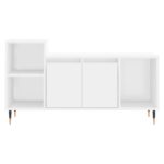 Meuble TV Blanc 100x35x55 cm Bois d'ingénierie – Image 3