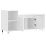 Meuble TV Blanc 100x35x55 cm Bois d'ingénierie – Image 4