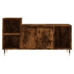Meuble TV Chêne fumé 100x35x55 cm Bois d'ingénierie – Image 3