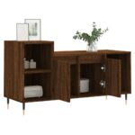 Meuble TV Chêne marron 100x35x55 cm Bois d'ingénierie – Image 2