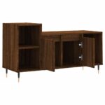 Meuble TV Chêne marron 100x35x55 cm Bois d'ingénierie – Image 4