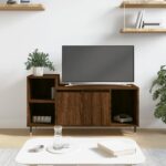 Meuble TV Chêne marron 100x35x55 cm Bois d'ingénierie