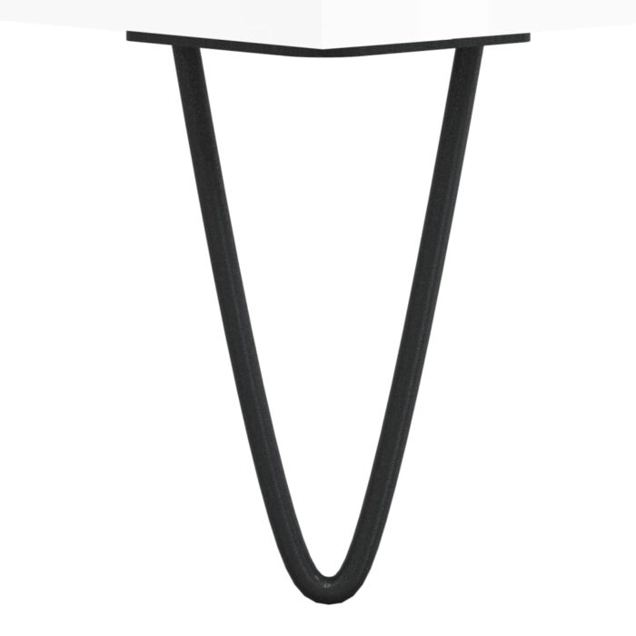 Meuble TV Blanc brillant 100x35x55 cm Bois d'ingénierie – Image 8