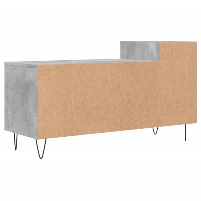 Meuble TV Gris béton 100x35x55 cm Bois d'ingénierie – Image 6