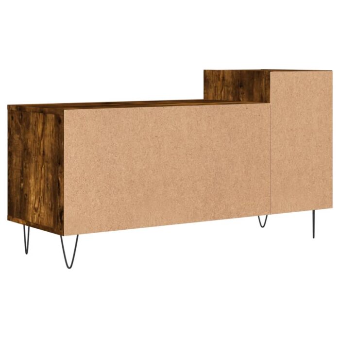 Meuble TV Chêne fumé 100x35x55 cm Bois d'ingénierie – Image 6
