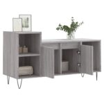 Meuble TV Sonoma gris 100x35x55 cm Bois d'ingénierie – Image 2
