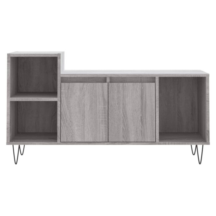 Meuble TV Sonoma gris 100x35x55 cm Bois d'ingénierie – Image 3