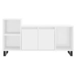 Meuble TV Blanc 100x35x55 cm Bois d'ingénierie – Image 3
