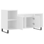 Meuble TV Blanc 100x35x55 cm Bois d'ingénierie – Image 4