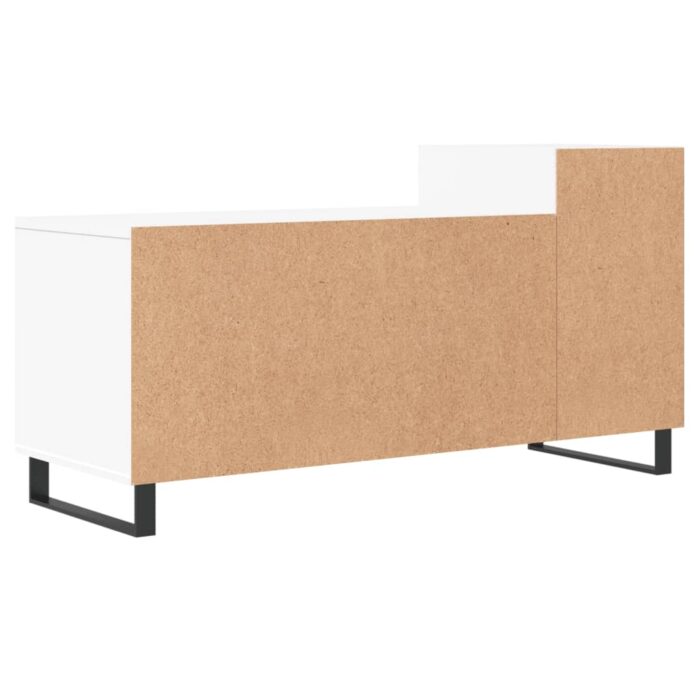 Meuble TV Blanc 100x35x55 cm Bois d'ingénierie – Image 6