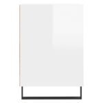 Meuble TV Blanc brillant 100x35x55 cm Bois d'ingénierie – Image 5