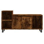 Meuble TV Chêne fumé 100x35x55 cm Bois d'ingénierie – Image 3