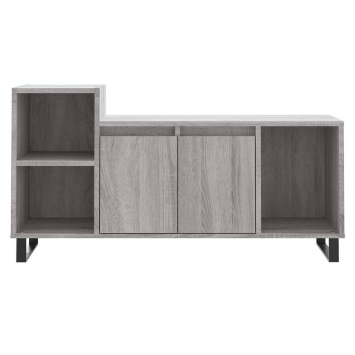 Meuble TV Sonoma gris 100x35x55 cm Bois d'ingénierie – Image 3