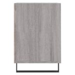 Meuble TV Sonoma gris 100x35x55 cm Bois d'ingénierie – Image 5