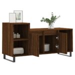 Meuble TV Chêne marron 100x35x55 cm Bois d'ingénierie – Image 2