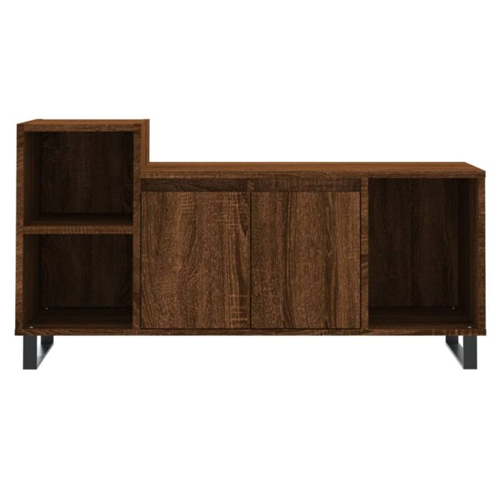 Meuble TV Chêne marron 100x35x55 cm Bois d'ingénierie – Image 3