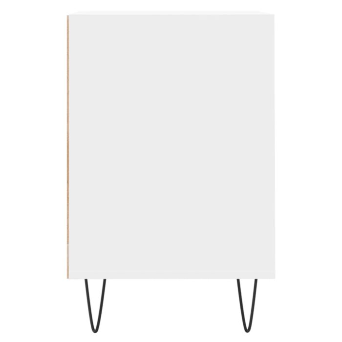Meuble TV Blanc 160x35x55 cm Bois d'ingénierie – Image 5