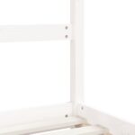 Cadre de lit pour enfants blanc 80x200 cm bois de pin massif – Image 5