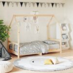 Cadre de lit pour enfant 80x160 cm bois de pin massif
