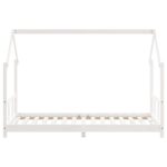 Cadre de lit pour enfants blanc 90x190 cm bois de pin massif – Image 2