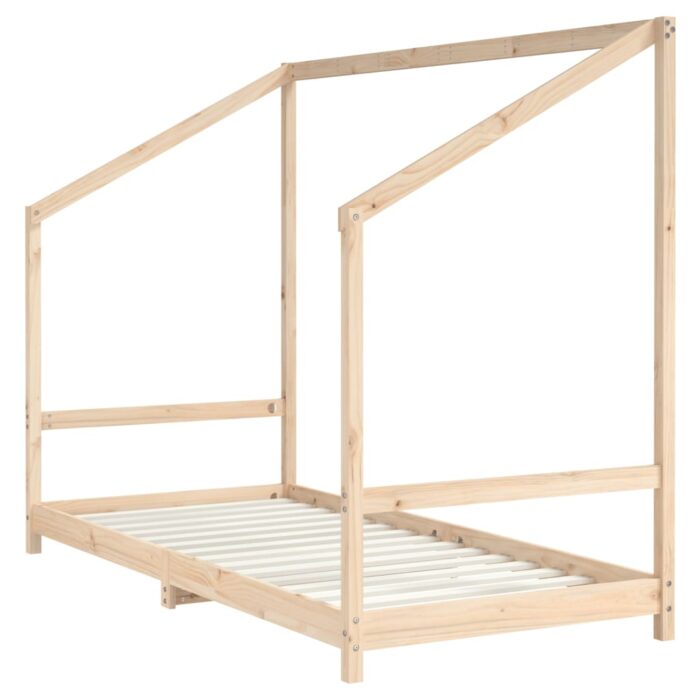Cadre de lit pour enfants 2x(90x190) cm bois de pin massif – Image 2