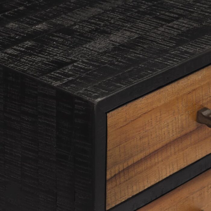 Table console avec tiroirs 116x30x76 cm teck massif récupéré – Image 5