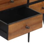 Table console avec tiroirs 116x30x76 cm teck massif récupéré – Image 7