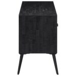 Meuble TV 112x31x45 cm teck massif récupéré – Image 3