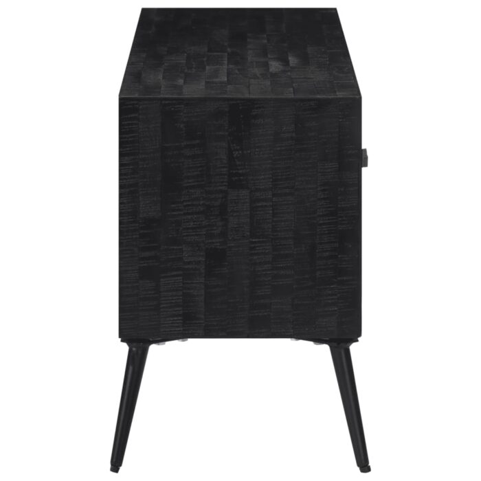 Meuble TV 112x31x45 cm teck massif récupéré – Image 3