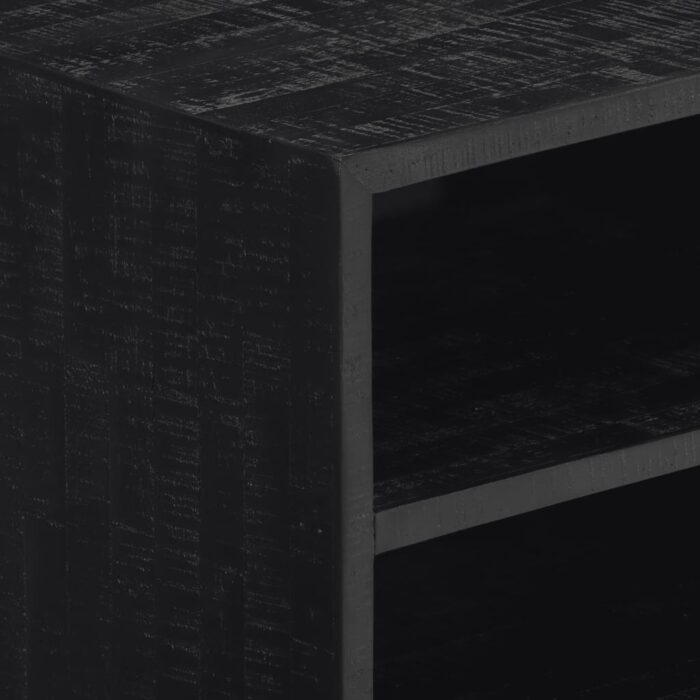 Meuble TV 112x31x45 cm teck massif récupéré – Image 5