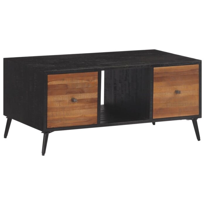 Table basse 90x50x41 cm teck de récupération massif – Image 1