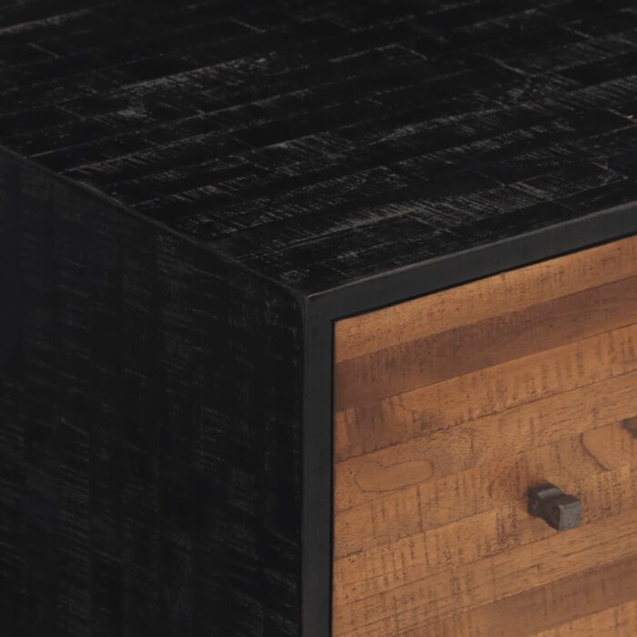 Table basse 90x50x41 cm teck de récupération massif – Image 5