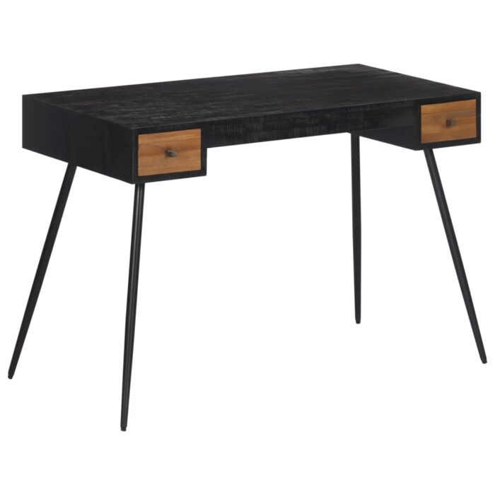 Bureau 117x56,5x75 cm teck massif récupéré – Image 1