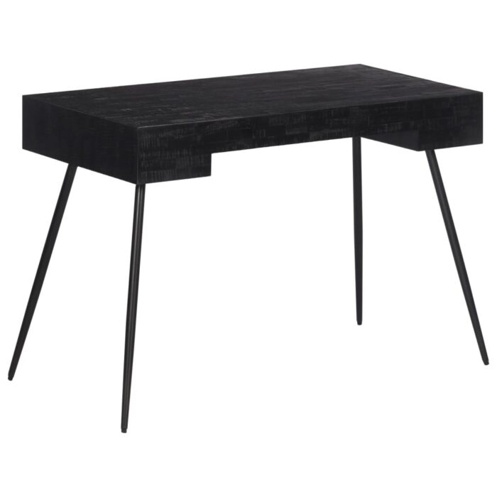 Bureau 117x56,5x75 cm teck massif récupéré – Image 4