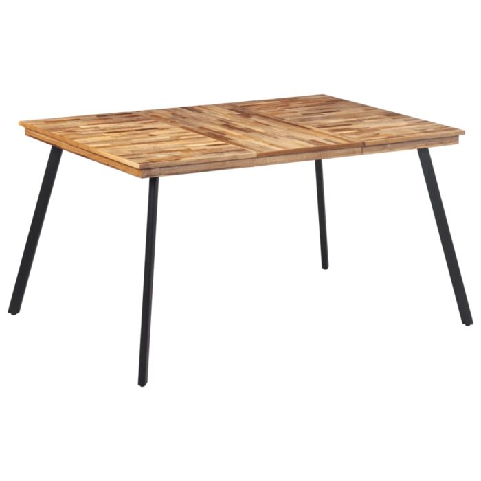 VXL8721012117488_a_en_hd_1.jpg Table à manger 148x97x76 cm bois massif de teck – Image 1