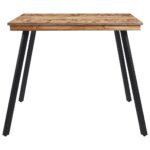 Table à manger 148x97x76 cm bois massif de teck – Image 2