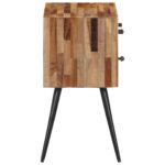 Table de chevet 47x31,5x60 cm bois massif de teck – Image 3