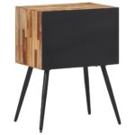 Table de chevet 47x31,5x60 cm bois massif de teck – Image 4