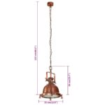 Lampe suspendue 35x35x153 cm aluminium – Image 8