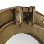 Miroir en forme de porthole mural Ø23 cm aluminium et verre – Image 4