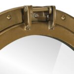 Miroir en forme de porthole mural Ø50 cm aluminium et verre – Image 4
