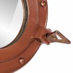 Miroir en forme de porthole mural Ø23 cm aluminium et verre – Image 5