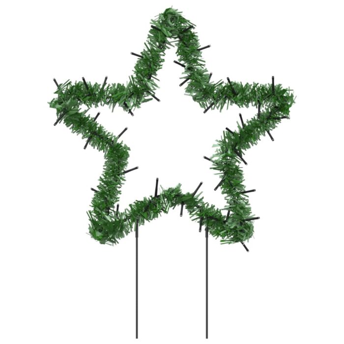 Décoration lumineuse étoile de Noël piquets 3 pcs 50 LED 29 cm – Image 4
