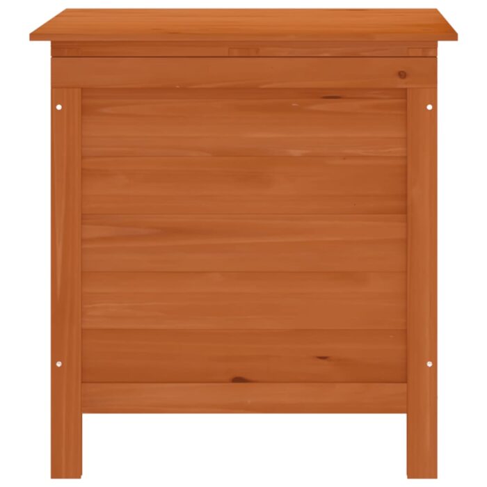 Boîte de rangement jardin marron 50x49x56,5cm bois massif sapin – Image 2